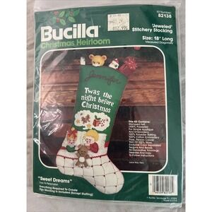 Dimensions Gold Kit - Santa "SWEET DREAMS Stocking" Christmas Cross Stitch #8740